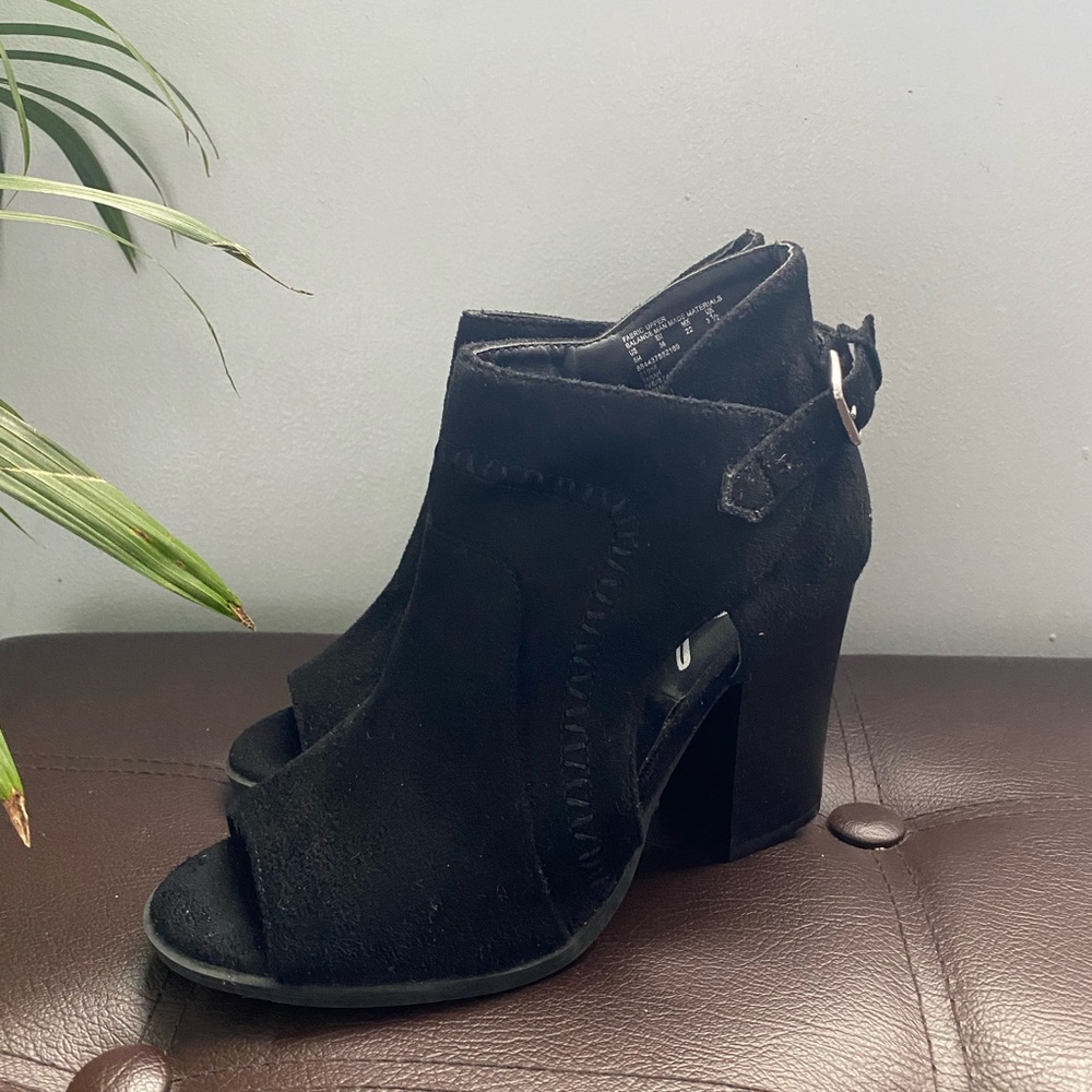 Peep Toe Ankle Booties